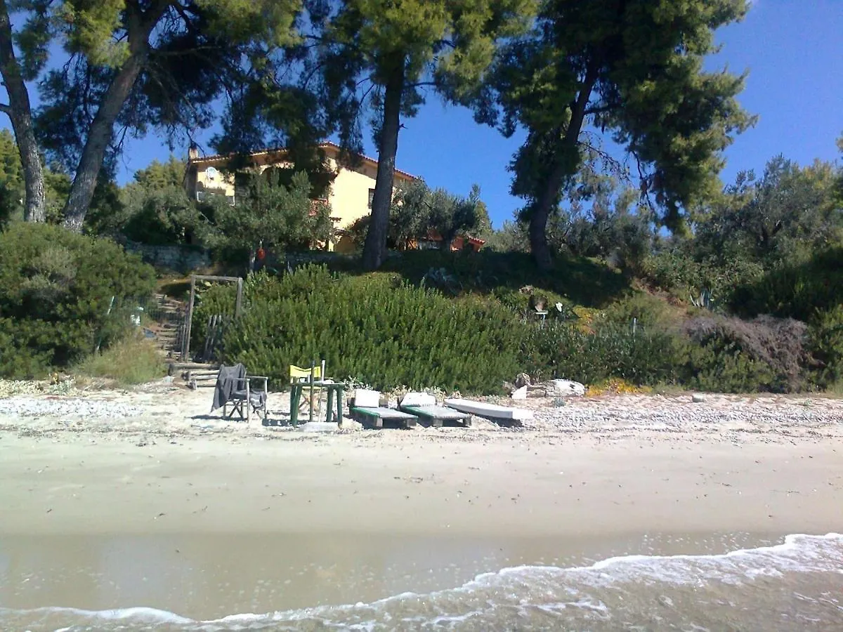 Halkiddiki-Kassandra-Mola Kalyva Traditional House In Front Of The Sea 別荘
